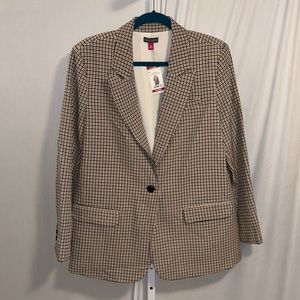 Vince Camuto Checkered Blazer XL NWT